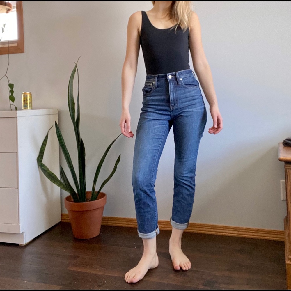 Madewell high-rise slim boyjean